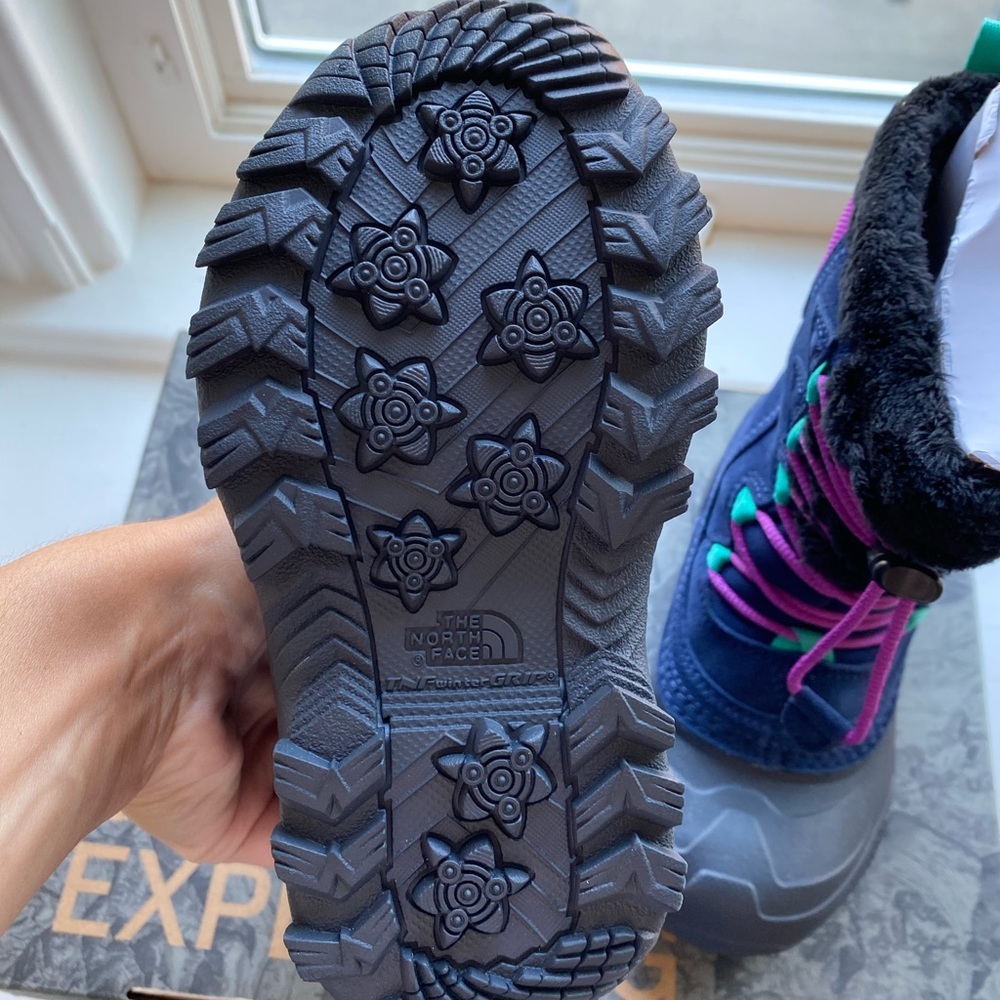 The north face girls blue winter snow boots 10 - Picture 3 of 6